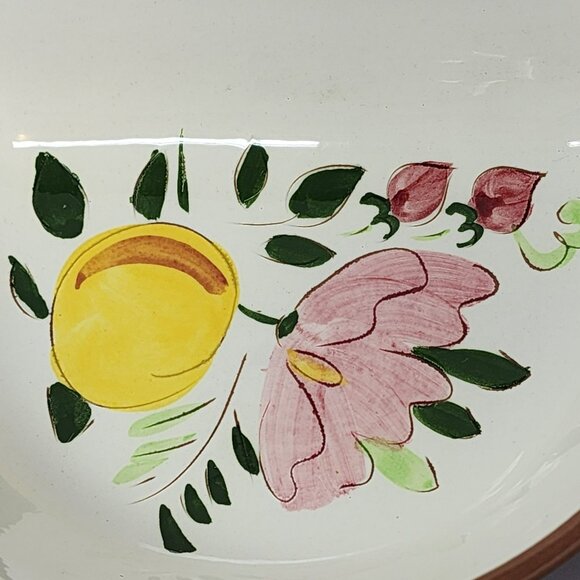 Oval Vintage Stangl Ceramic Divided Serving Dish‎ With Floral Design - Picture 9 of 13
